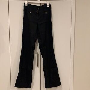 🎉1 hr sale 🎉black linen high waist pants
